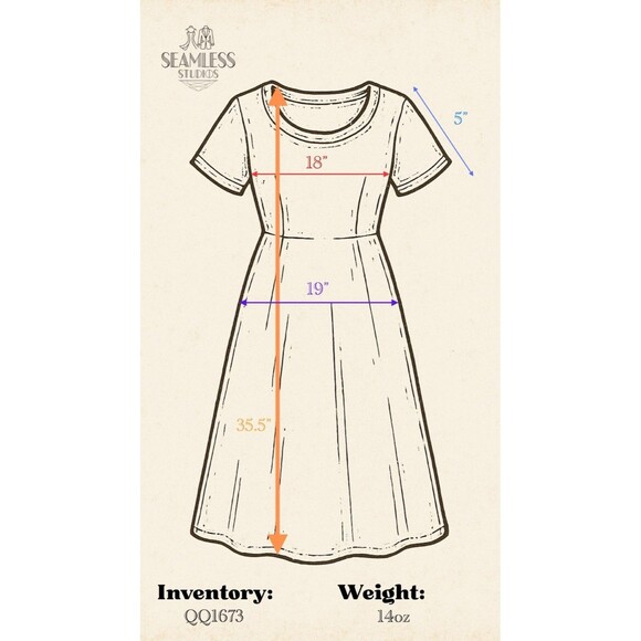 Pappagallo Women's Size 6 Island Blue Mood Cap Sleeve V-Neck Dress - Picture 8 of 8